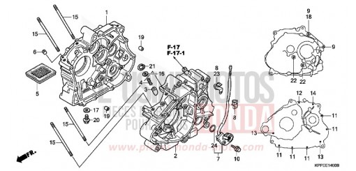 CARTER MOTEUR CBR125RW9 de 2009